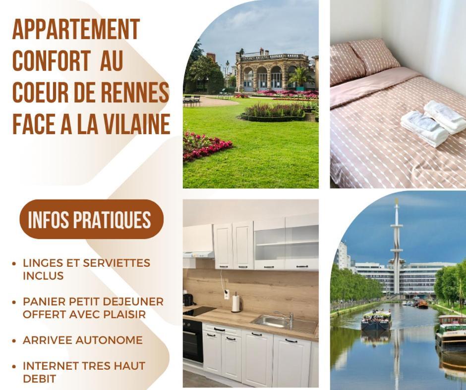 Charmant Cocon Au Coeur De Rennes Calme Et Lumineux Εξωτερικό φωτογραφία